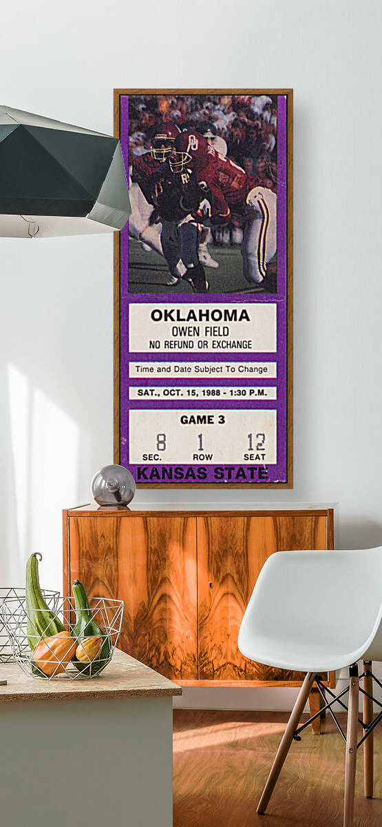 1988 Oklahoma Sooners vs. Kansas State by Row One Brand