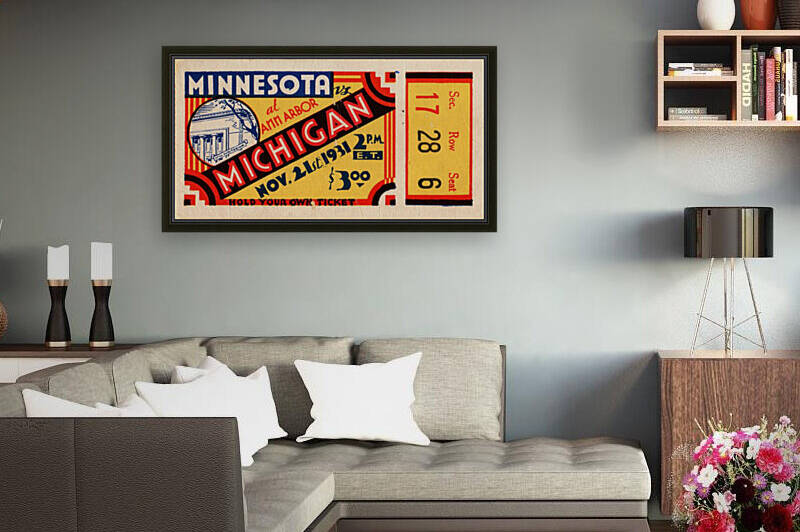 1931 Minnesota vs. Michigan by Row One Brand