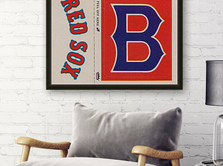 1978 Boston Red Sox Fleer Decal Poster by Row One Brand