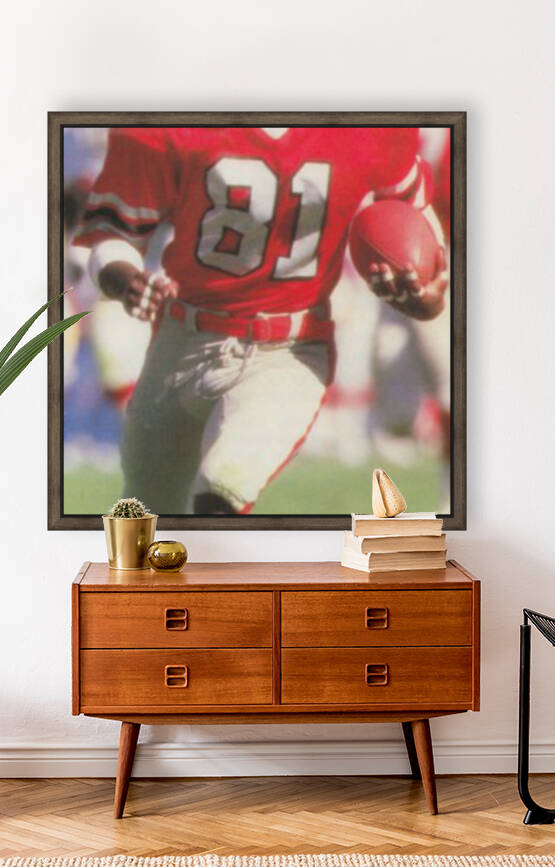 1984 NFL Atlanta Falcons Football Art Reproduction Vintage Football Helmet Photo by Row One Brand