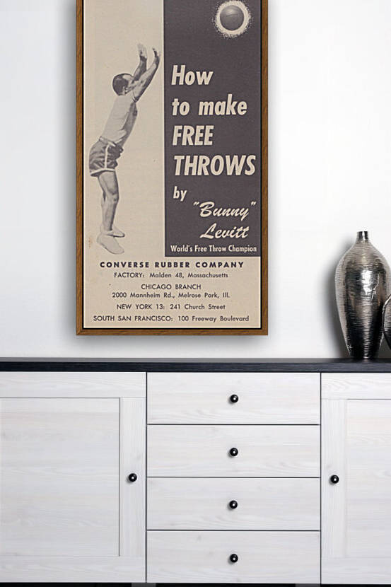 How to Make Free Throws Bunny Levitt Basketball Photo Converse Ad by Row One Brand