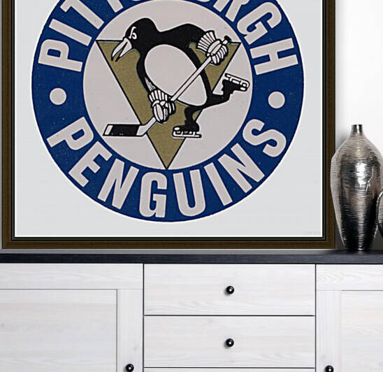 Vintage Pittsburgh Penguins Art Reproduction Vintage Decal by Row One Brand