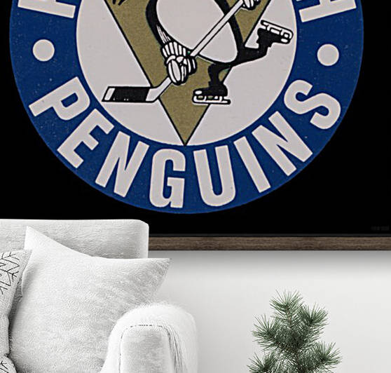 Pittsburgh Penguins Wall Art Vintage Decal Reproduction Row One by Row One Brand