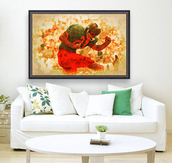 Vintage Football Art 21 by Row One Brand