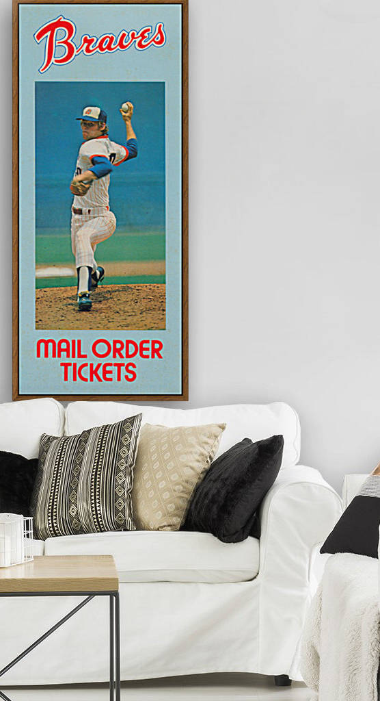 1977 Atlanta Braves Season Ticket Order Form Reproduction Baseball Art by Row One Brand