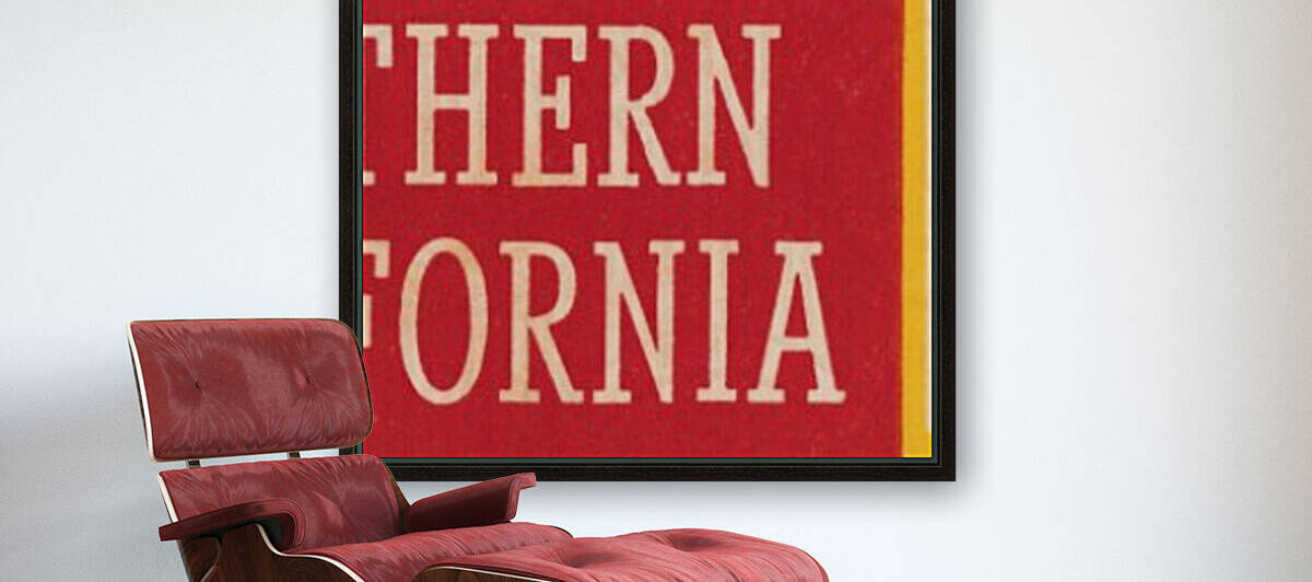 Vintage USC Trojans Art_Vintage College Football Art by Row One Brand