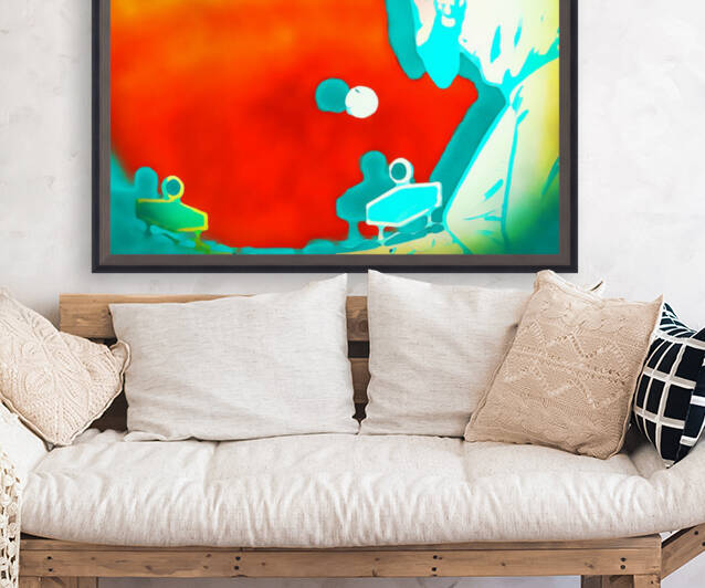 Baseball Sunset Art Watercolor Style Sports Art Print by Row One Brand