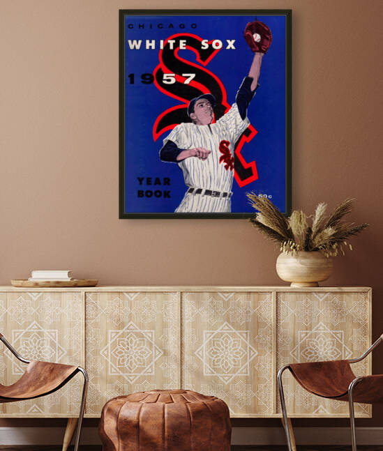 1957 Chicago White Sox Yearbook Wall Art by Row One Brand