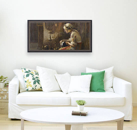 Oriental woman by Amadeo Preziosi