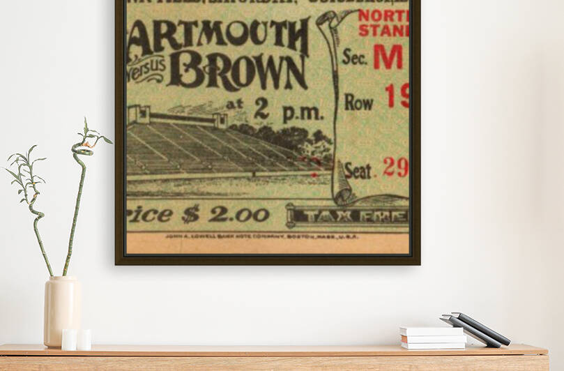 1925 Dartmouth vs. Brown by Row One Brand