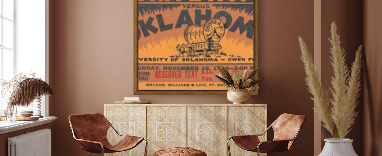 1934 Iowa State vs. Oklahoma by Row One Brand