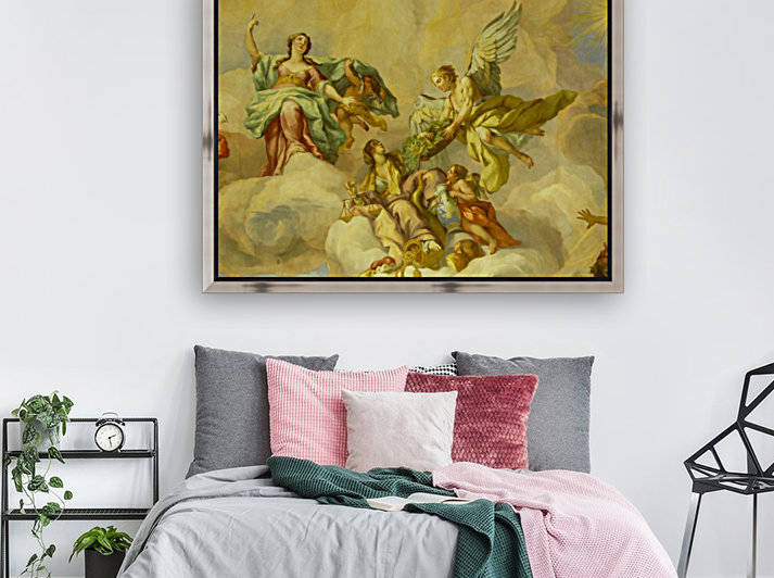 Angels in cloud painting by Shamudy