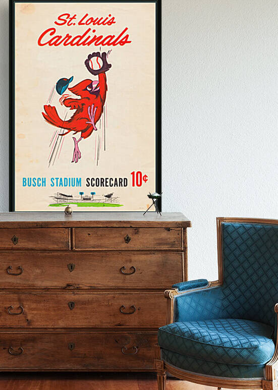 1963 St. Louis Cardinals Scorecard Wood Print by Row One Brand