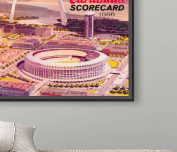 1966 St. Louis Cardinals Scorecard Art by Row One Brand