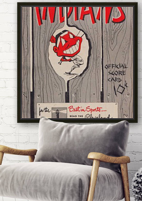 cleveland indians score card 1951 by Row One Brand
