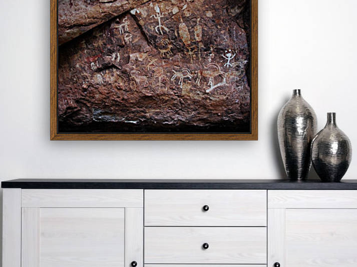 Magical Petroglyphs on Cave Wall in Northern Arizona by Creative Endeavors - Steven Oscherwitz