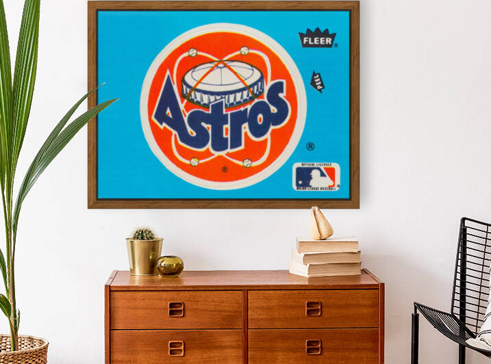 1985 Houston Astros Fleer Decal Wall Art by Row One Brand