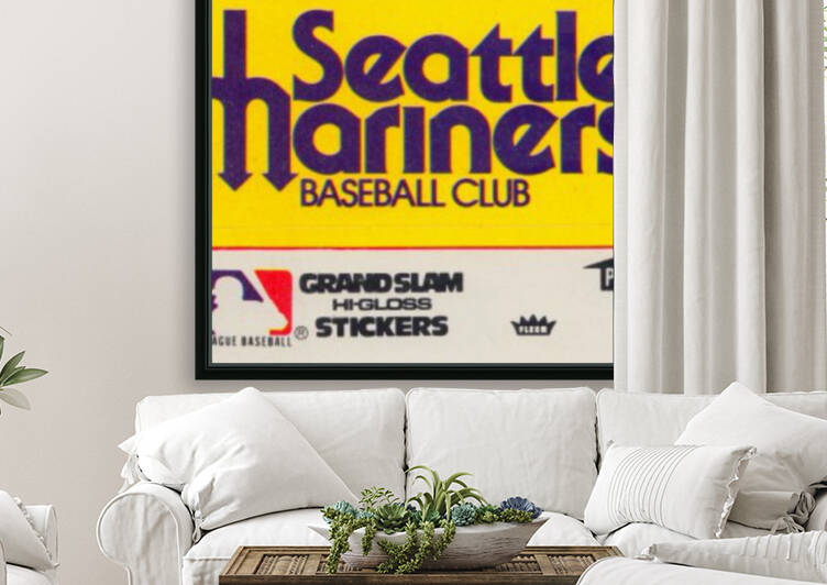 1979 Fleer Decal Seattle Mariners Wall Art by Row One Brand
