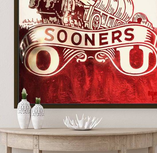 1950s Oklahoma Sooners Remix Art by Row One Brand
