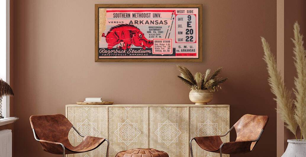 1941 SMU vs. Arkansas by Row One Brand