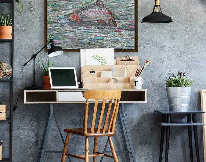 Lone Rainbow Trout by Lee Garrett