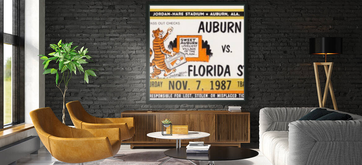 1987 Florida State vs. Auburn by Row One Brand