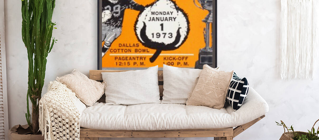 1973 Cotton Bowl Texas Win by Row One Brand