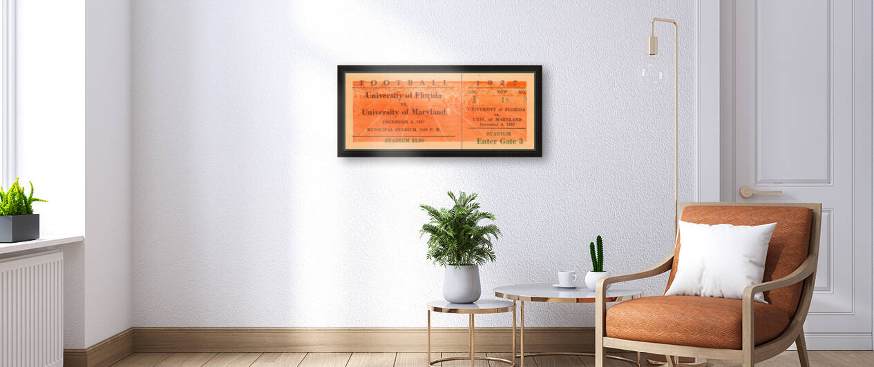 1927 Maryland Terrapins vs. Florida Gators by Row One Brand