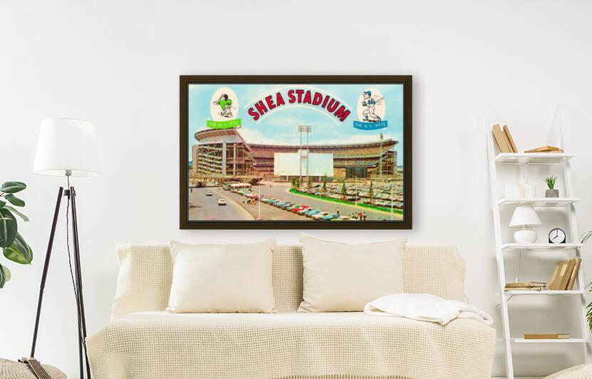 Vintage Shea Stadium Poster by Row One Brand