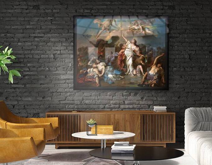 Apollo and Diana Attacking the Children of Niobe by Jacques- Louis David by xzendor7