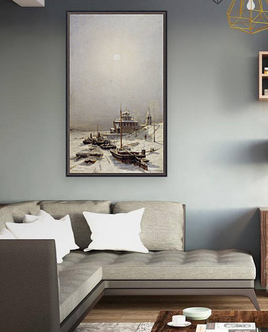 Winter in Borisoglebsk by Alexey Bogolyubov