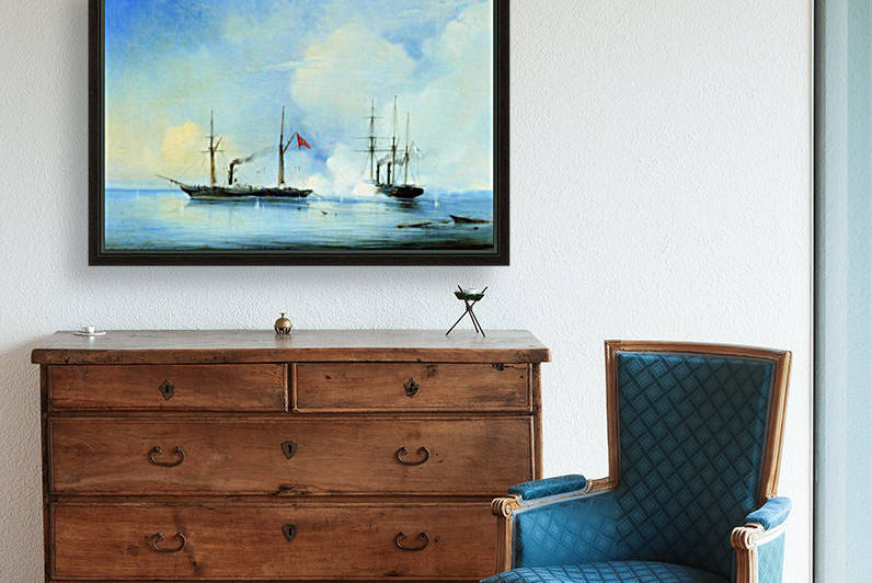 Battle ship-frigate Vladimir - November 5, 1853 by Alexey Bogolyubov