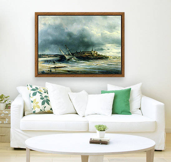 Battle of Gangut by Alexey Bogolyubov