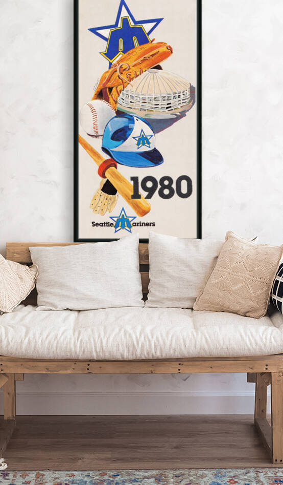 1980 Seattle Mariners Art Remix by Row One Brand