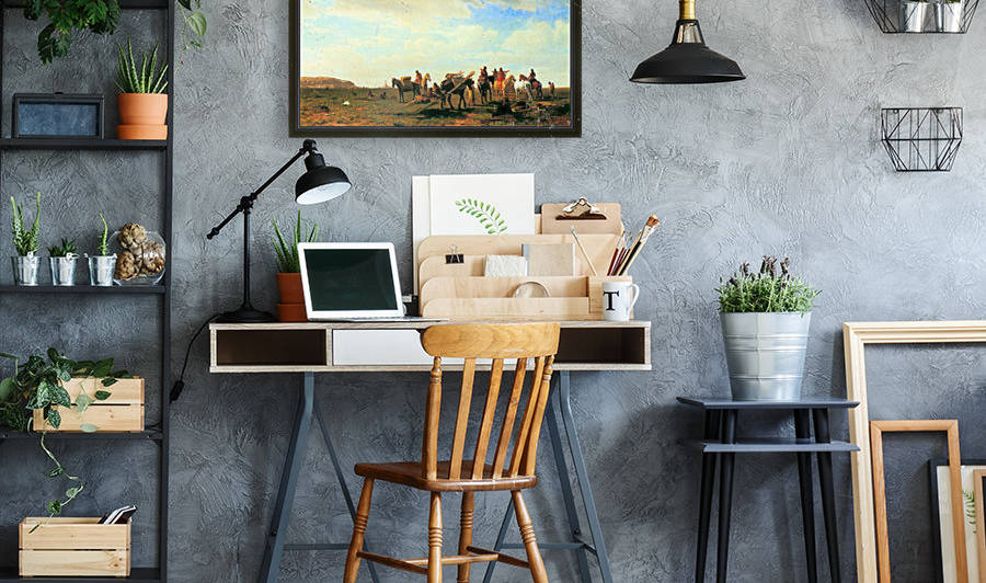 Indians near Fort Laramie by Bierstadt