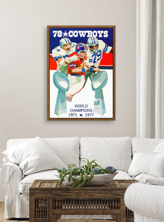 1978 Dallas Cowboys Art by Steve Harris by Row One Brand