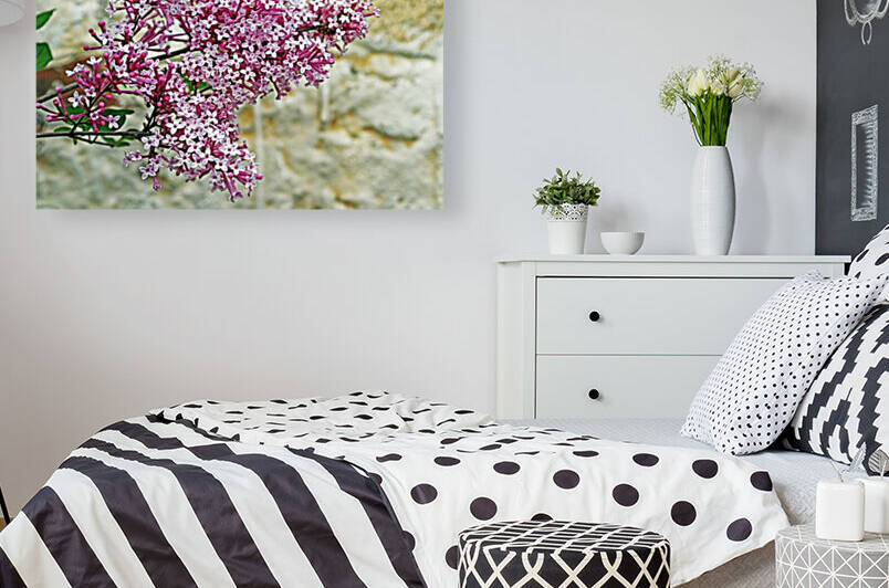 Lilac On Stone by Deb Oppermann