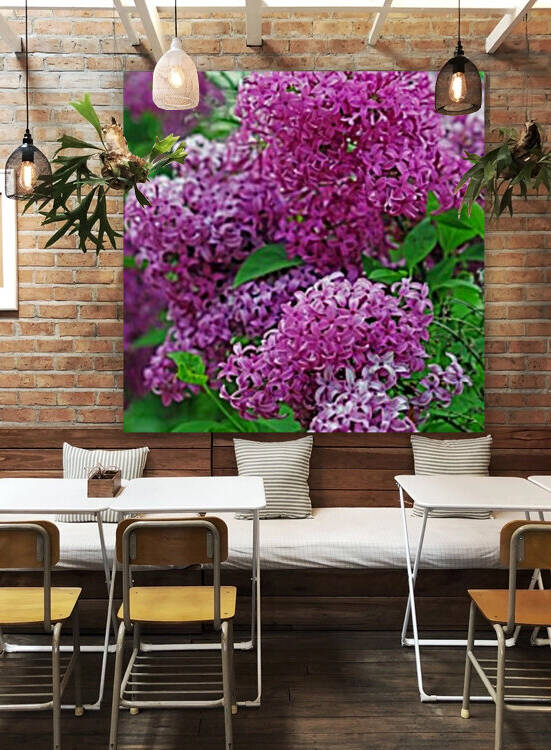 Wine Red Lilacs by Deb Oppermann