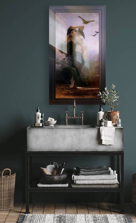 La Nuit by William-Adolphe Bouguereau Old Masters Reproduction by xzendor7