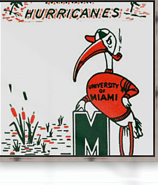 Vintage Miami Hurricanes Wall Art by Row One Brand