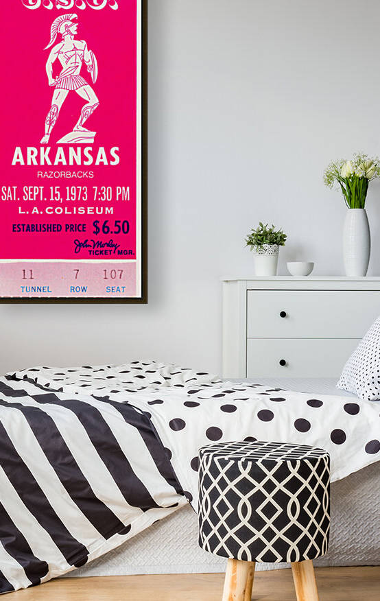 1973 USC Trojans vs. Arkansas Razorbacks by Row One Brand