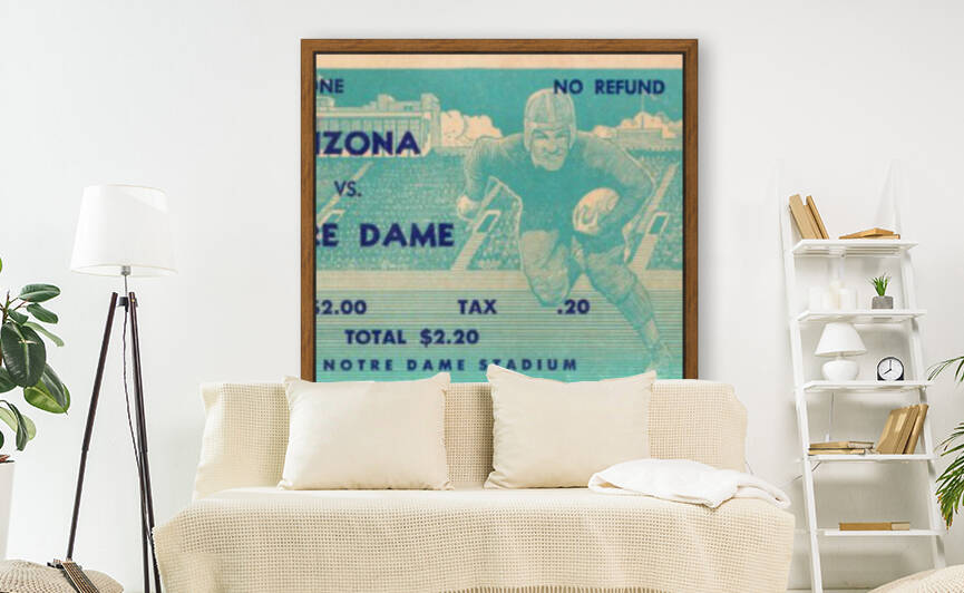 1941 Arizona Wildcats vs. Notre Dame Irish by Row One Brand