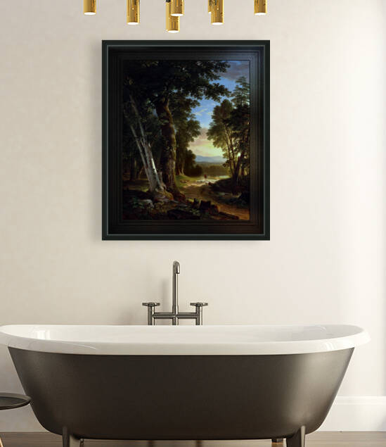 The Beeches by Brown Durand Classical Landscape Reproduction by xzendor7