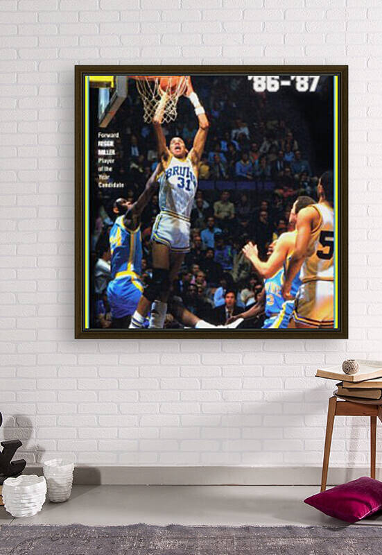 1986 UCLA Bruins Basketball Reggie Miller Cover Art by Row One Brand