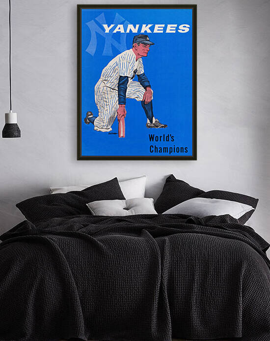 Vintage New York Yankees Baseball Art by Row One Brand