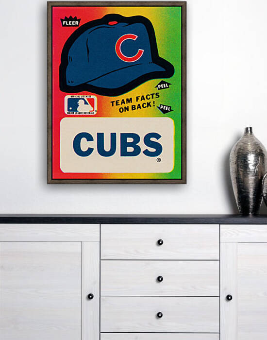 1983 Chicago Cubs Fleer Decal Wall Art by Row One Brand