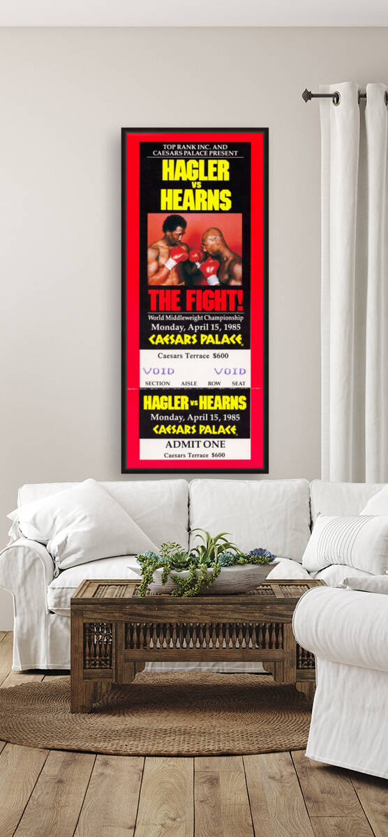 1985 hagler hearns boxing match caesars palace las vegas the fight by Row One Brand