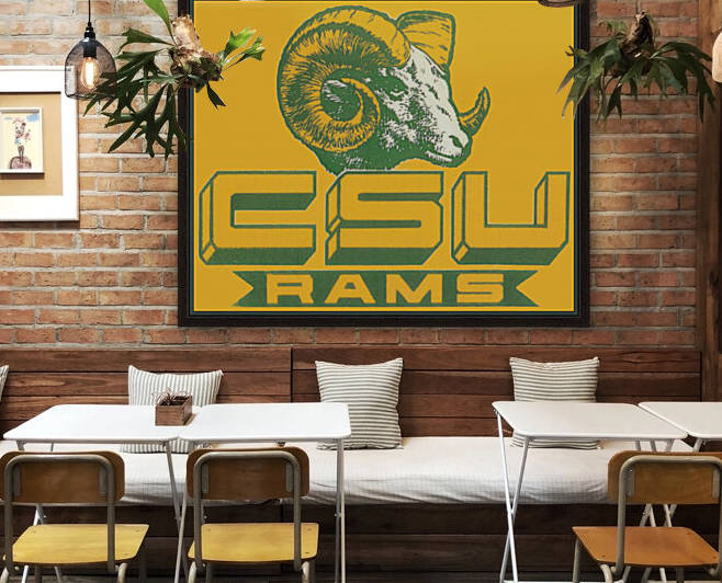 Vintage Colorado State University Rams Art by Row One Brand