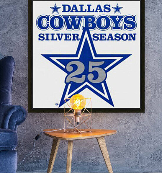 1984 dallas cowboys silver season art by Row One Brand