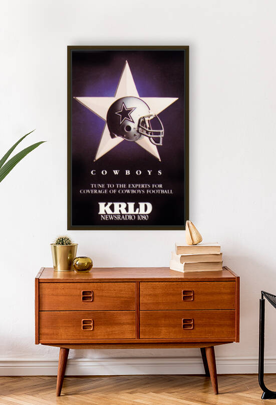 1987 Dallas Cowboys KRLD Radio Ad Poster by Row One Brand